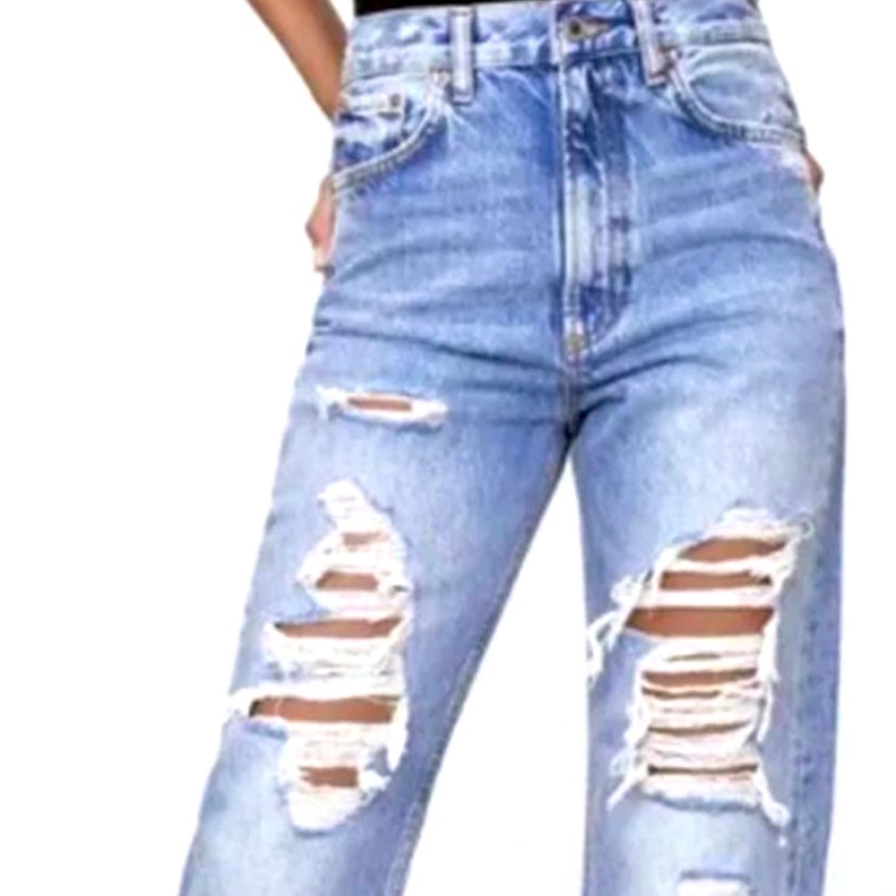 NWT Zara ‘The Pepper Mom’ Jeans